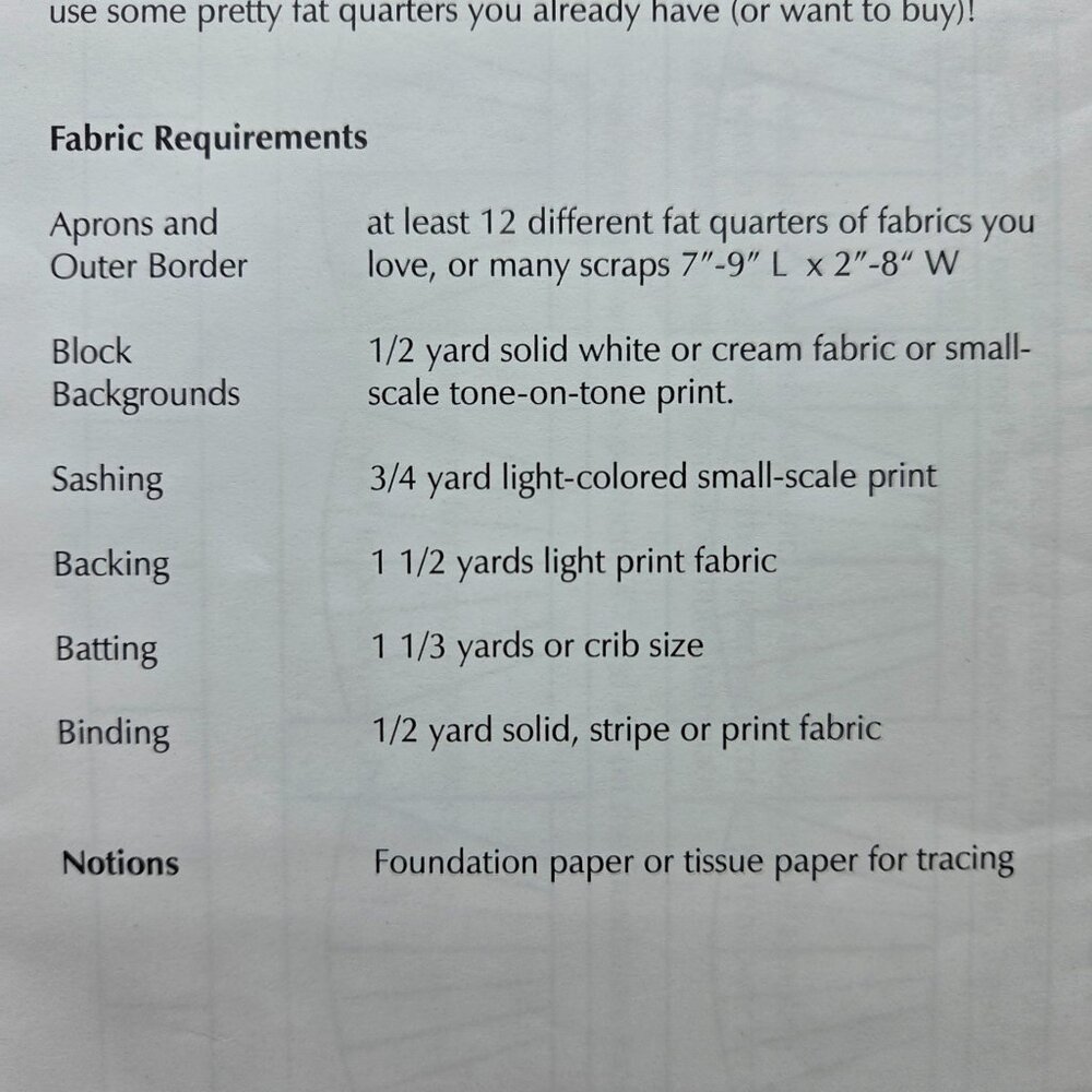 Thrifty Girls Apron Quilt Pattern By Brookshier Design Studio Pieced - Picture 4 of 5